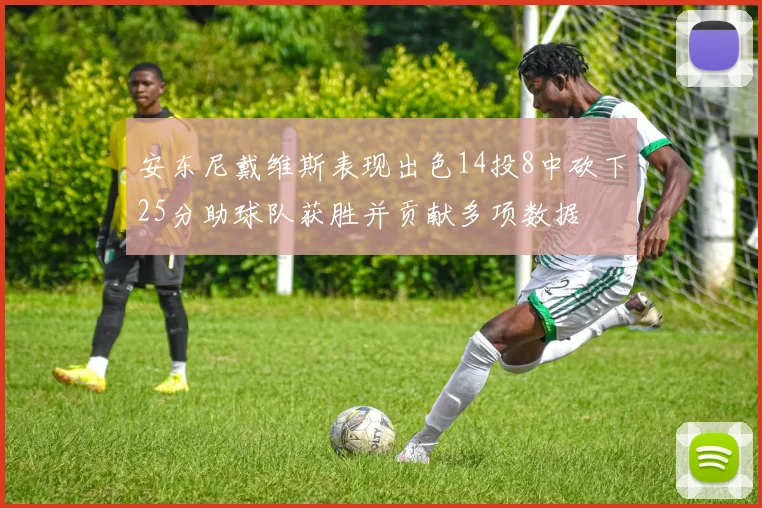 安东尼戴维斯表现出色14投8中砍下25分助球队获胜并贡献多项数据